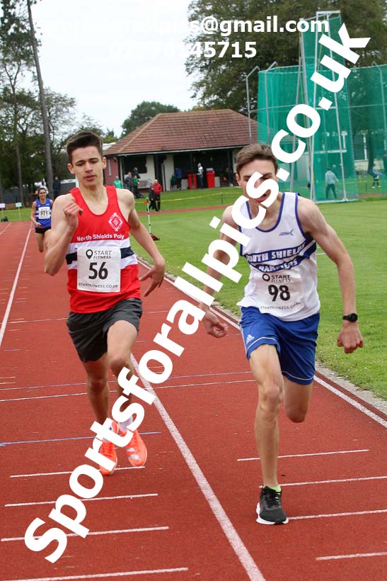 800 metres, NECAA Open Meeting, Morpeth, Sunday, September 27th. David T. Hewitson/Sports for All Pics